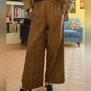 Silk Wide-Leg Pants